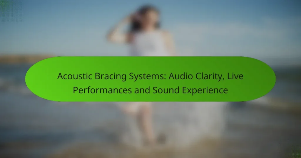 Acoustic Bracing Systems: Audio Clarity, Live Performances and Sound Experience