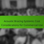 Acoustic Bracing Systems: Cost Considerations for Commercial Use
