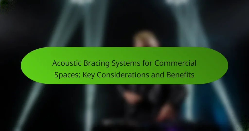 Acoustic Bracing Systems for Commercial Spaces: Key Considerations and Benefits