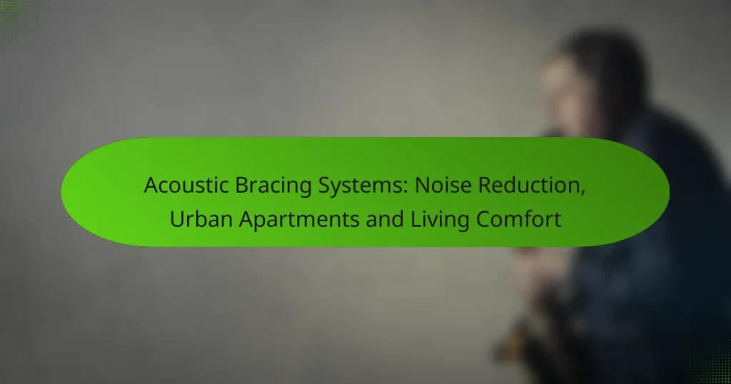 Acoustic Bracing Systems: Noise Reduction, Urban Apartments and Living Comfort