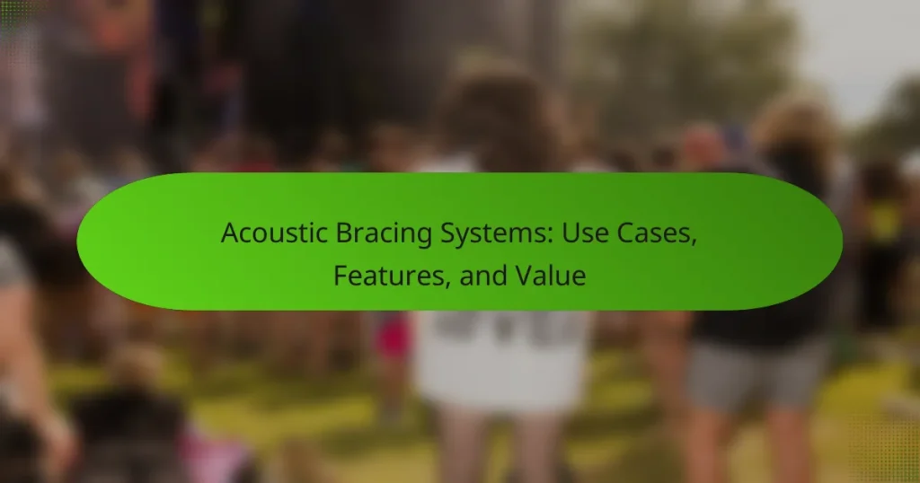 Acoustic Bracing Systems: Use Cases, Features, and Value