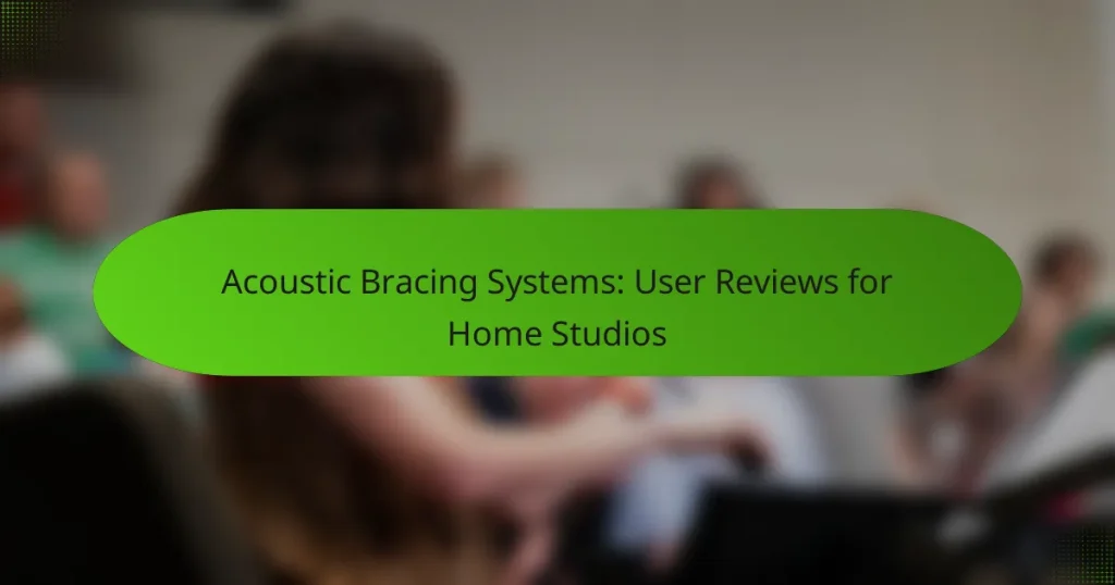 Acoustic Bracing Systems: User Reviews for Home Studios