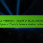DIY vs Professional Installation of Acoustic Bracing Systems: Which Is Better and When to Use
